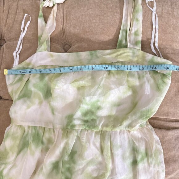 Line & Dot Green Tie-Dye Maxi Dress XS - Picture 9 of 10
